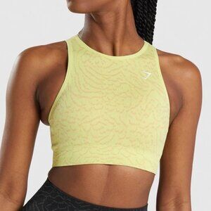 Gymshark Adapt Animal Seamless Sports Bra - Firefly Yellow